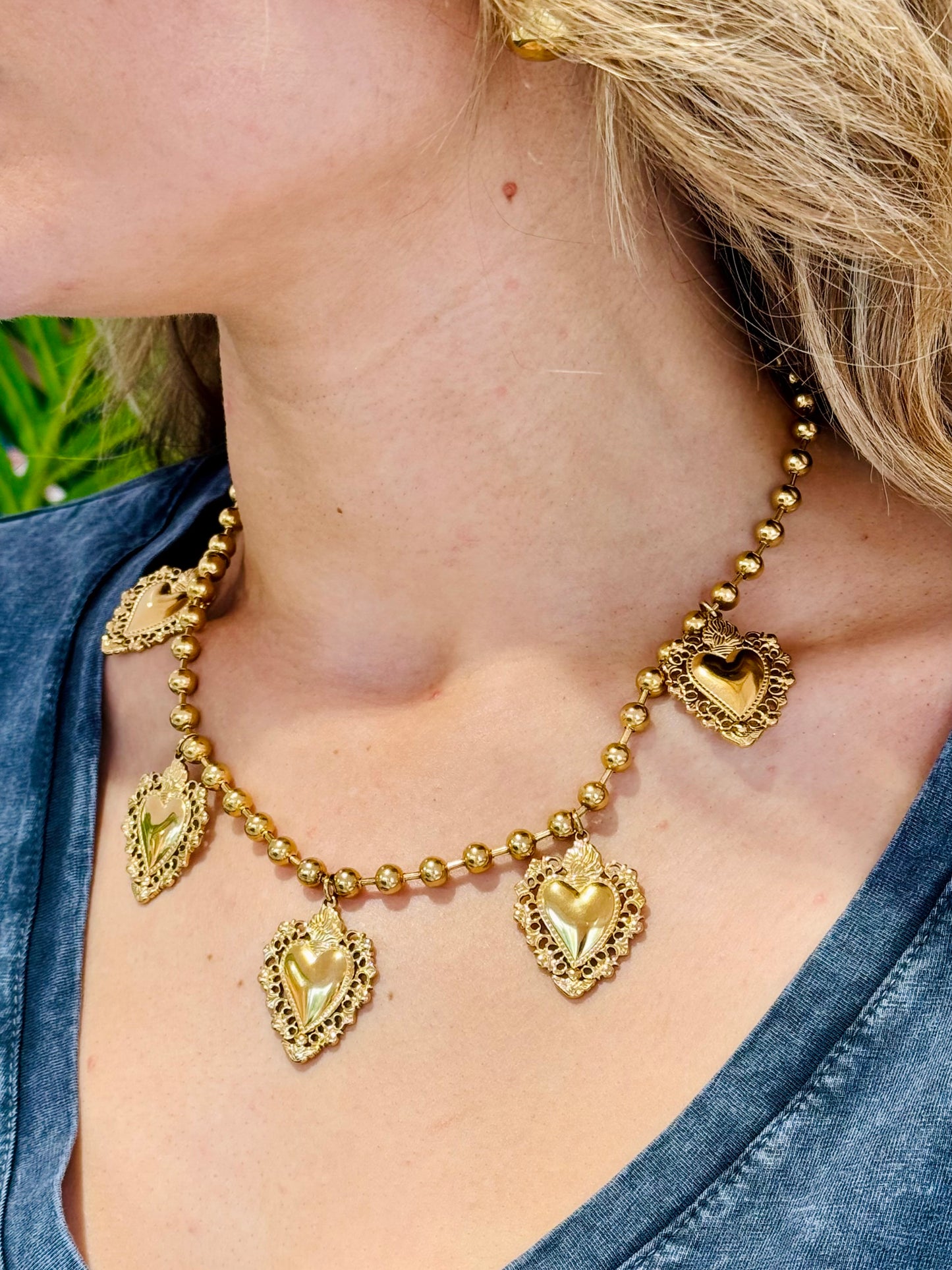Collier multi Cœurs