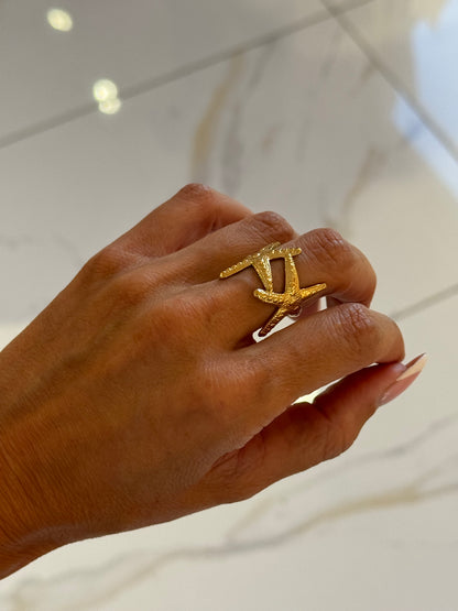 Bague étoiles de mer