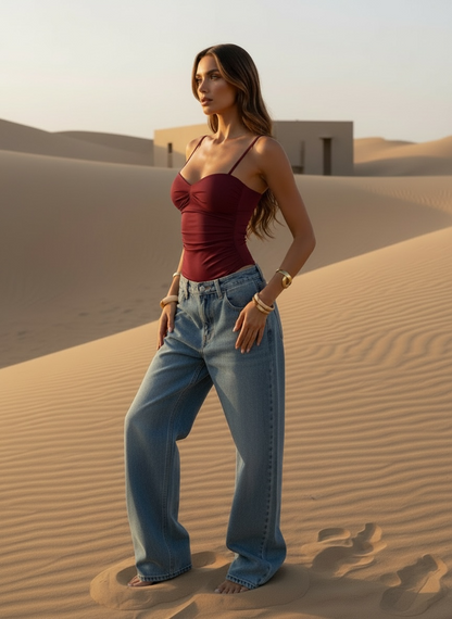 Body Bustier Stretch – bordeaux
