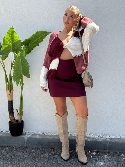 Bottes façon nubuck beige