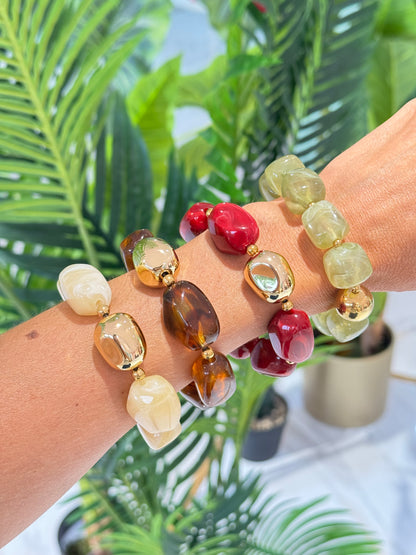 Bracelet boule résine