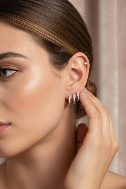 Piercing mini strass