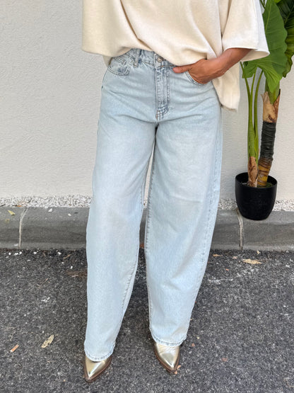 Jean coupe ballon baggy bleu