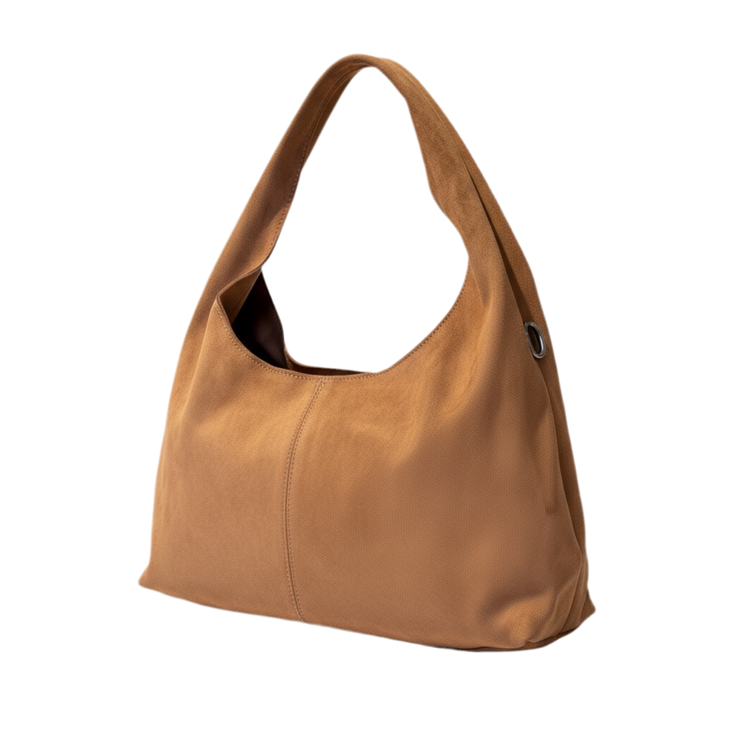Sac besace façon nubuck Camel