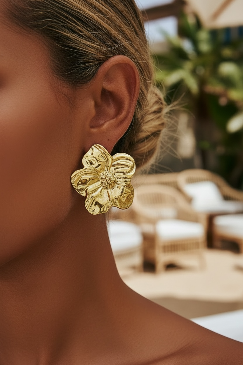 Boucles d’oreilles fleurs