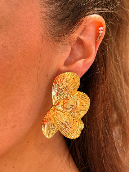 Boucles d’oreilles demi fleur
