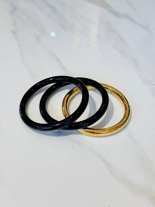 Trio de jonc noir
