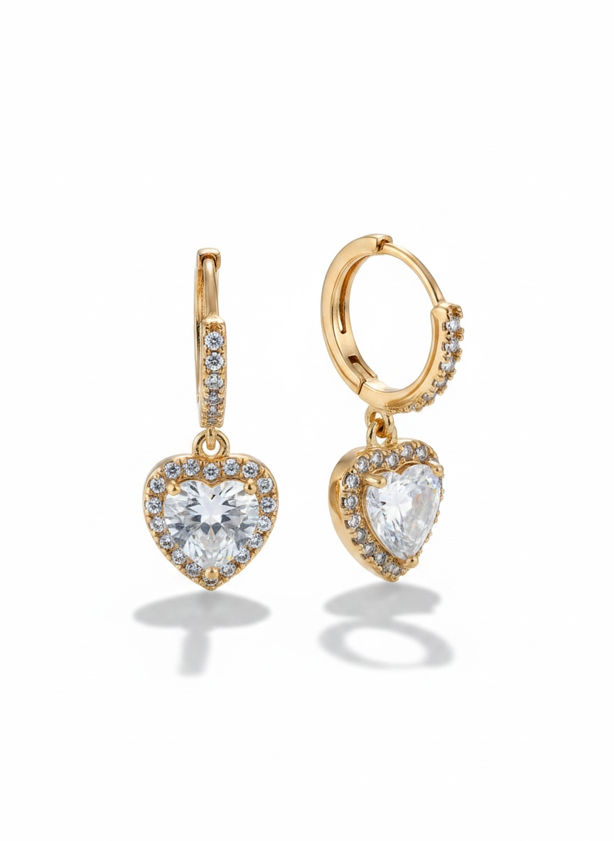 Bo gamme spacy cœur strass blanc