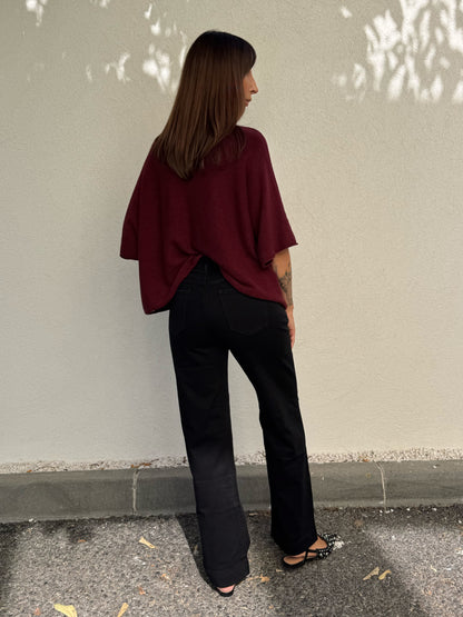 Jean noir coupe regular stretch