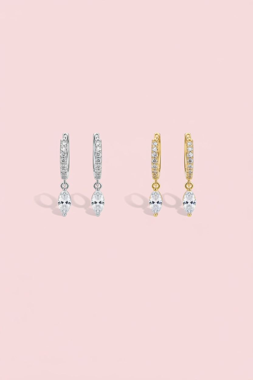 Bo  spacy anneau strass et petite goutte strass