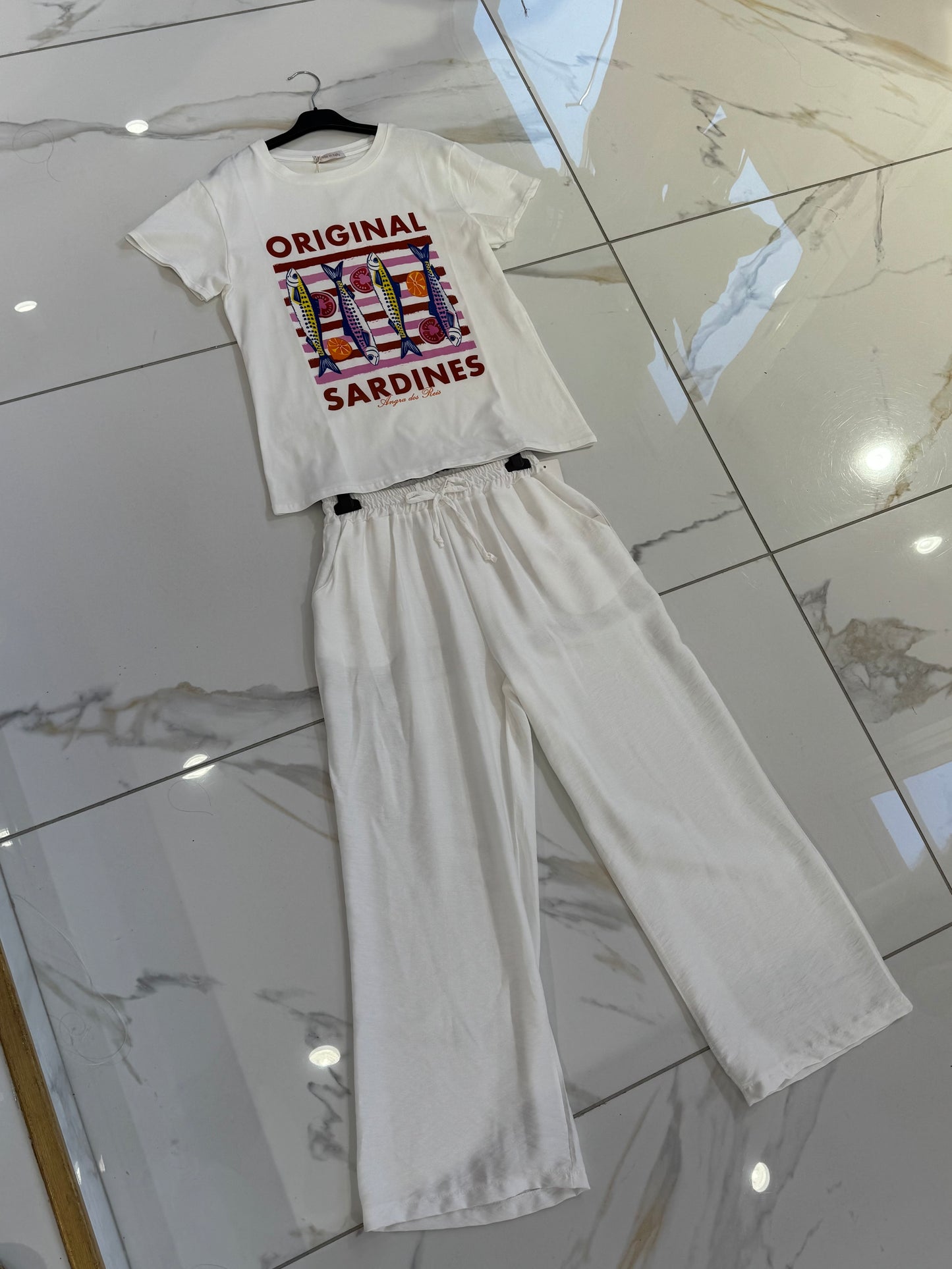 Pantalon fluide italien – blanc