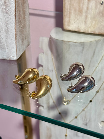 Boucles gouttes dupe argent  format petit