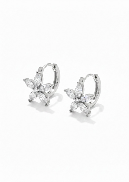 Boucles d’oreilles gamme spacy créole fleurs