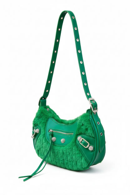 Sac Dupe format demi lune vert