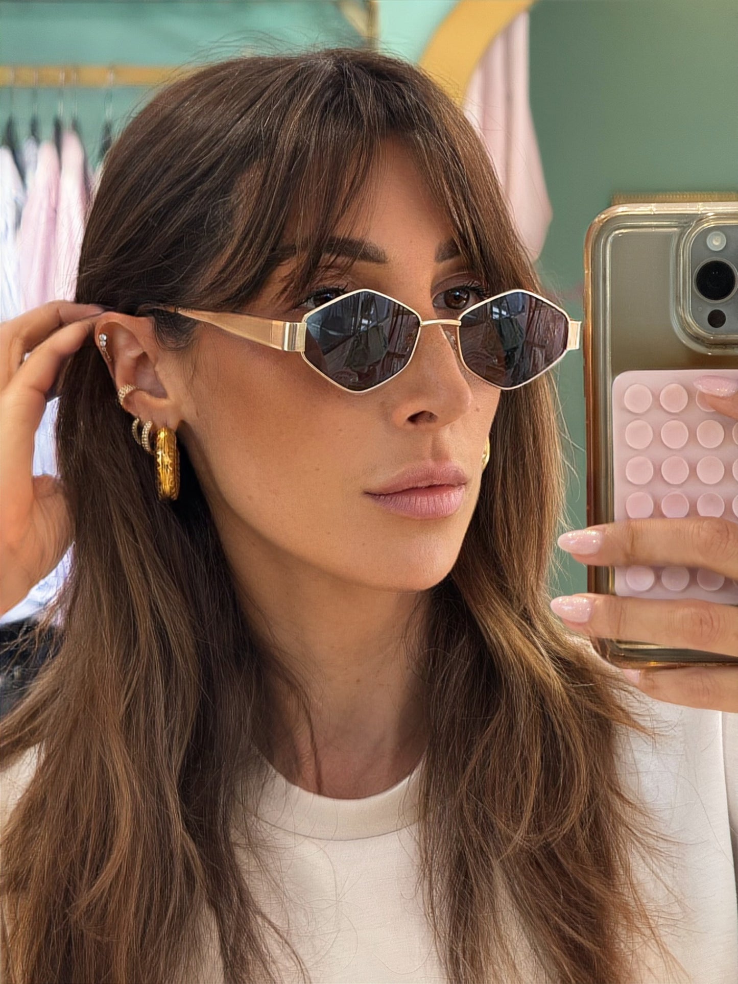 Lunettes de soleil dorie marron
