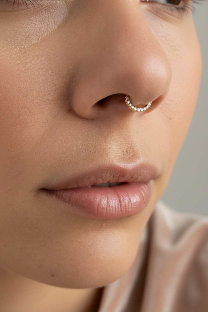 Piercing anneau finesse