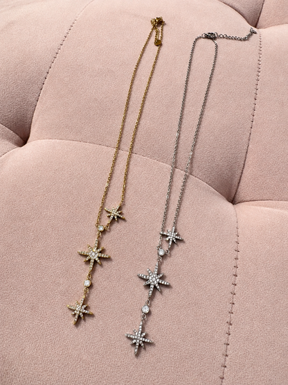 Collier cascade d’étoile