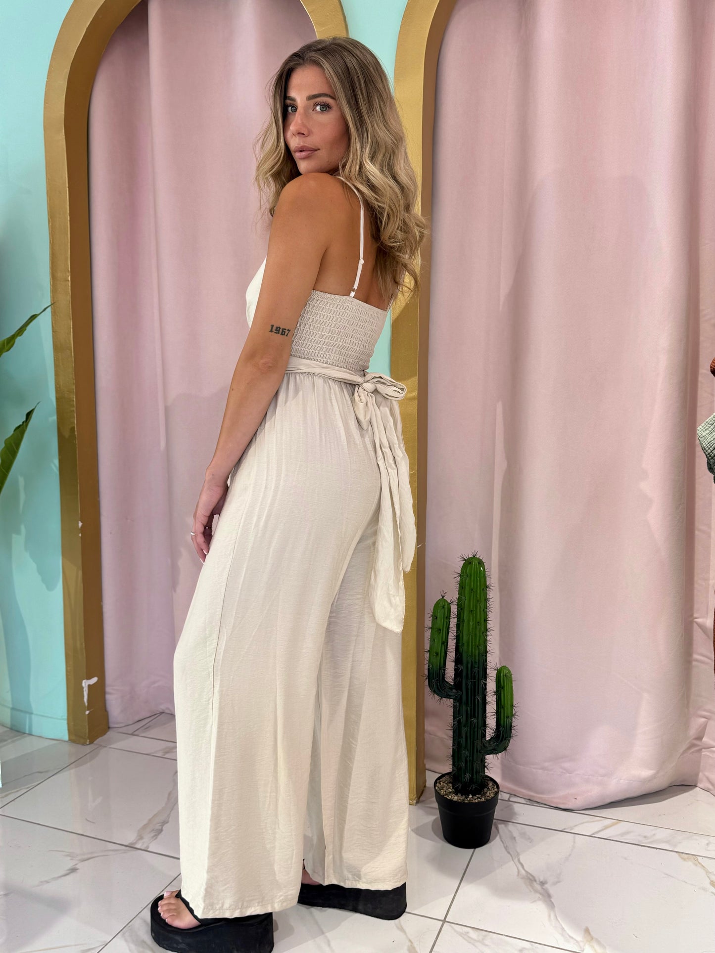 Combi Pantalon magique - crème
