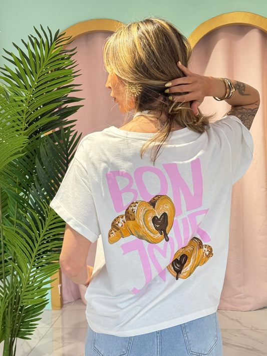 T-shirt « Croissant » - Blanc