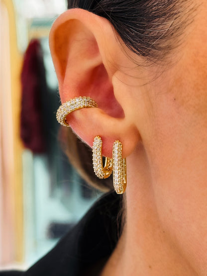 Bague d’oreille spacy épaisse doré