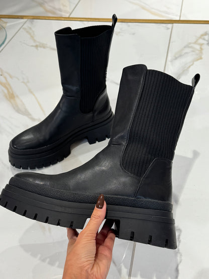 Bottines chunky noires