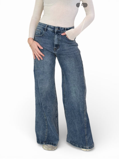 Jean flare oversize