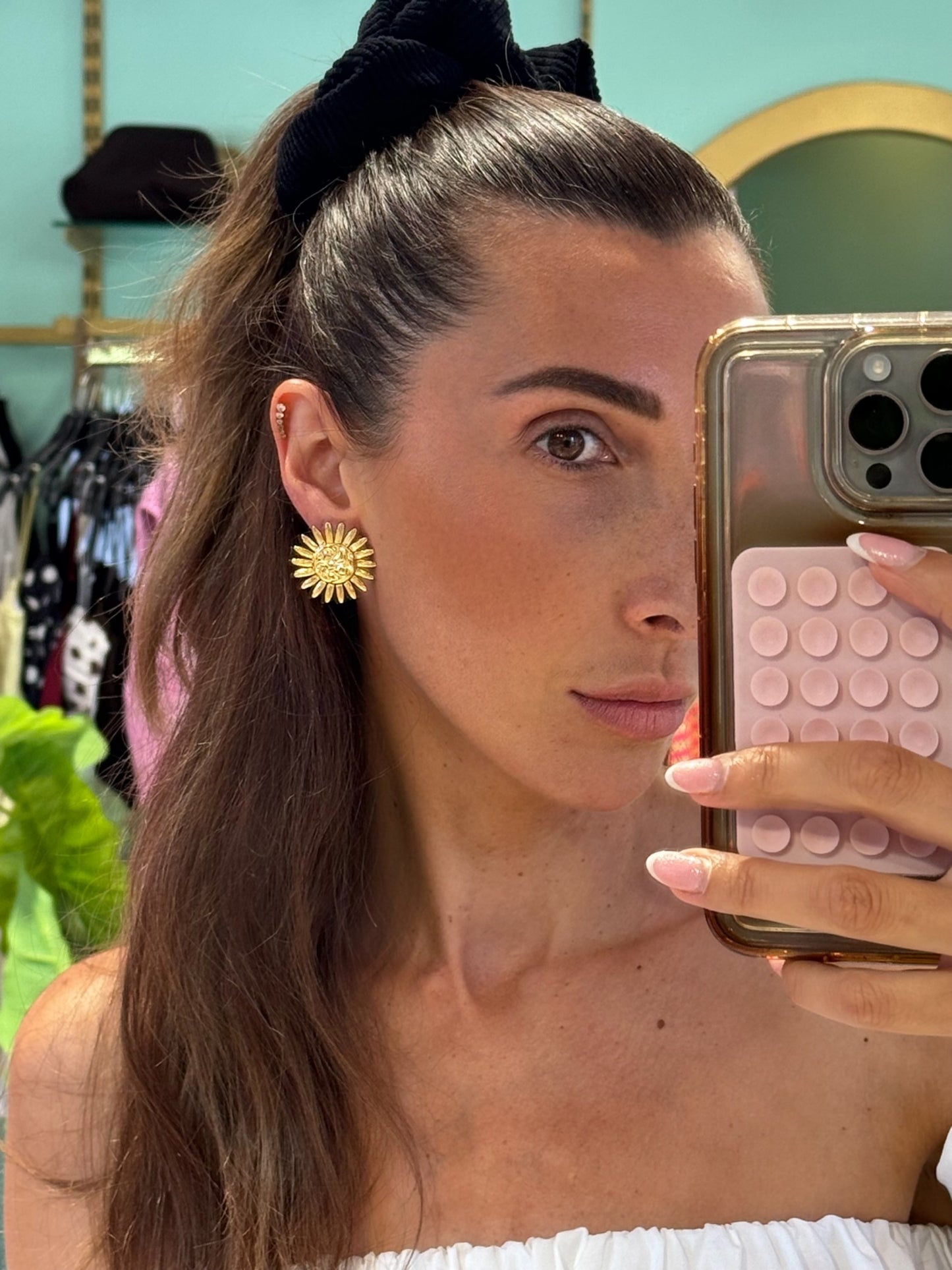 Boucles d’oreilles soleil