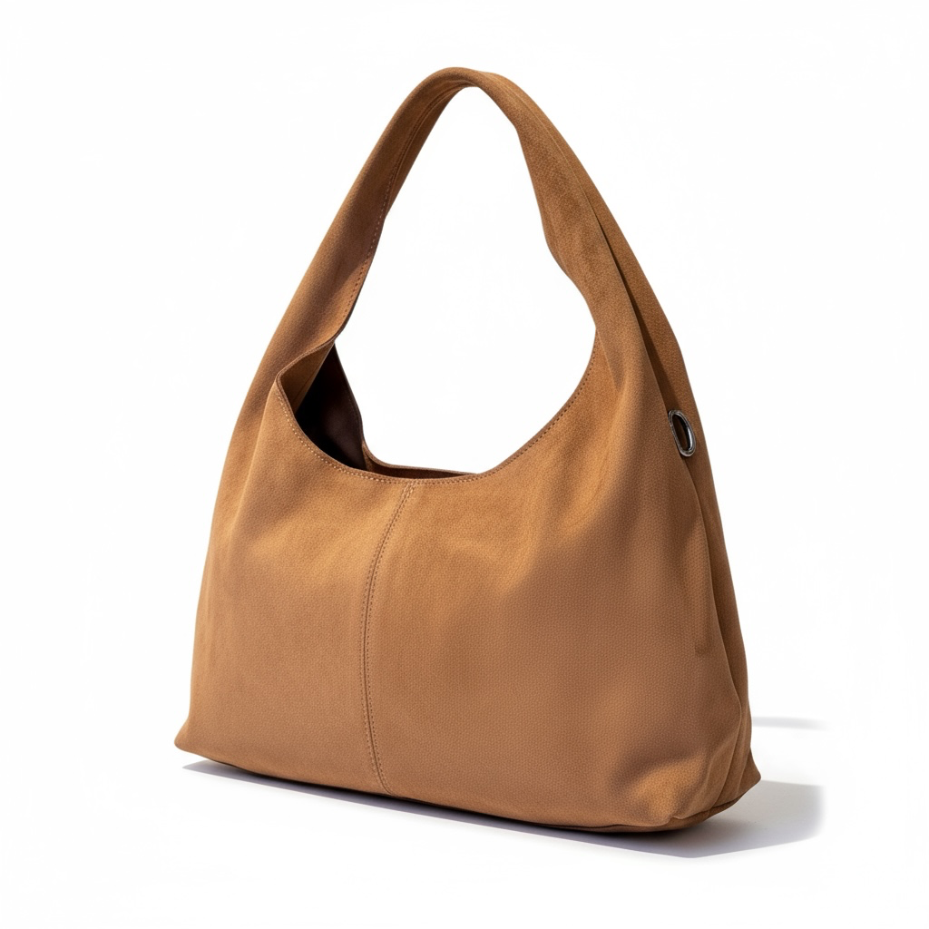 Sac besace façon nubuck Camel