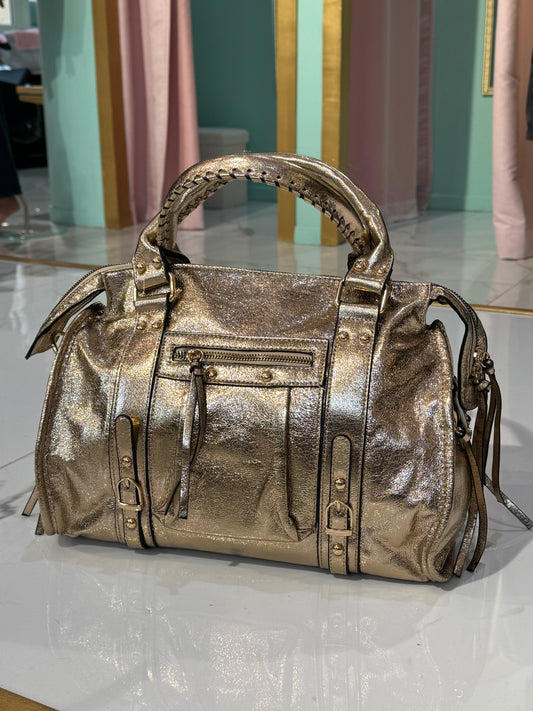 Sac dupe B format grand doré