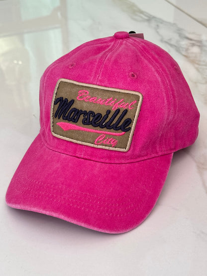 Casquette Marseille rose