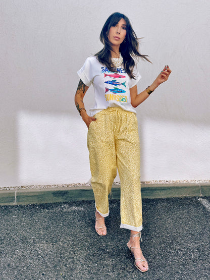 T-shirt sardine blanc
