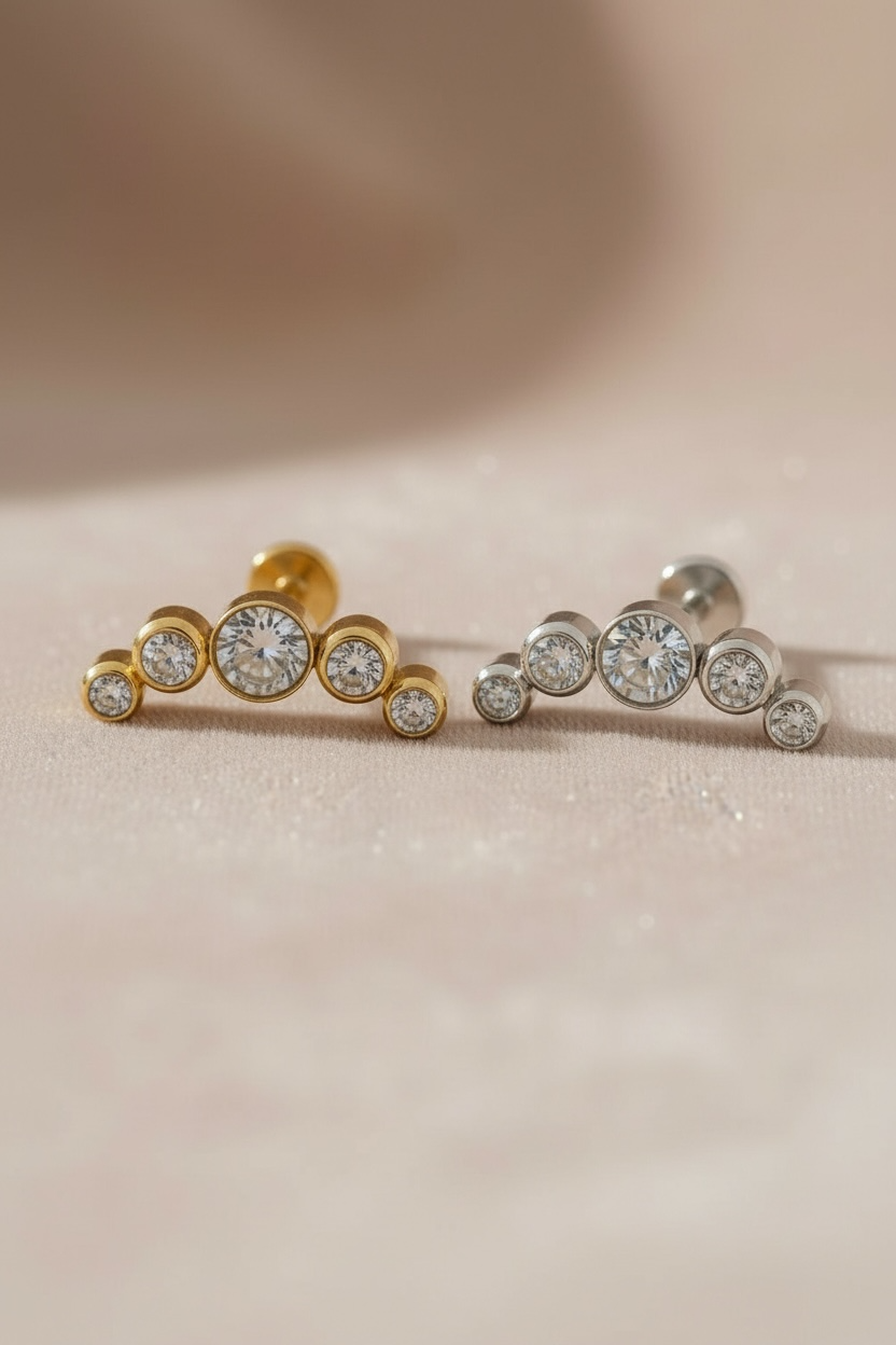 Piercing arc de strass