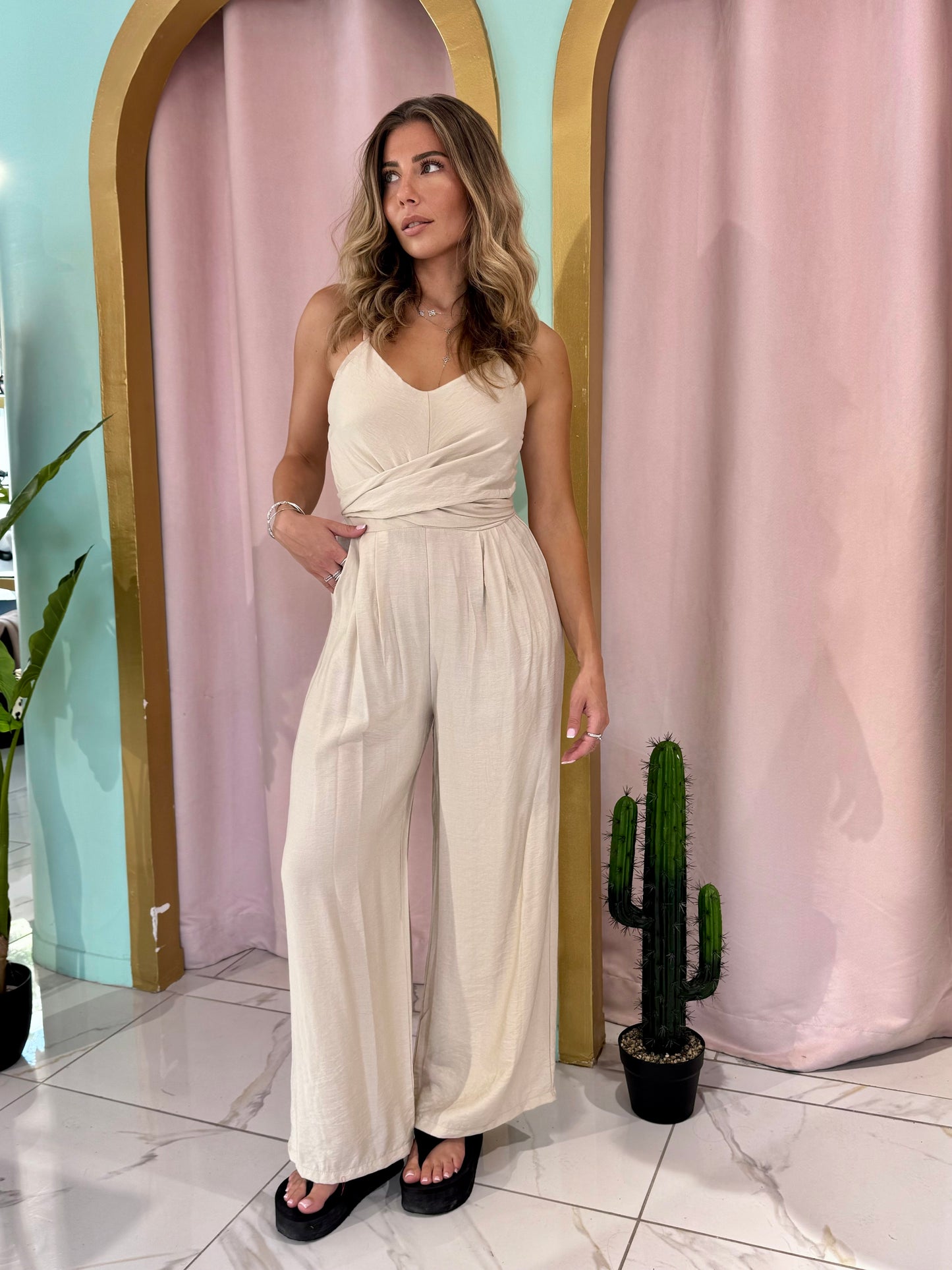 Combi Pantalon magique - crème