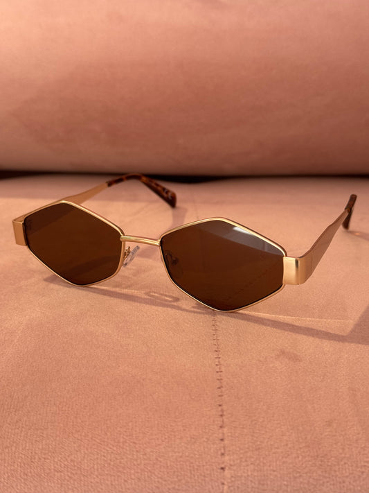 Lunettes de soleil dorie marron