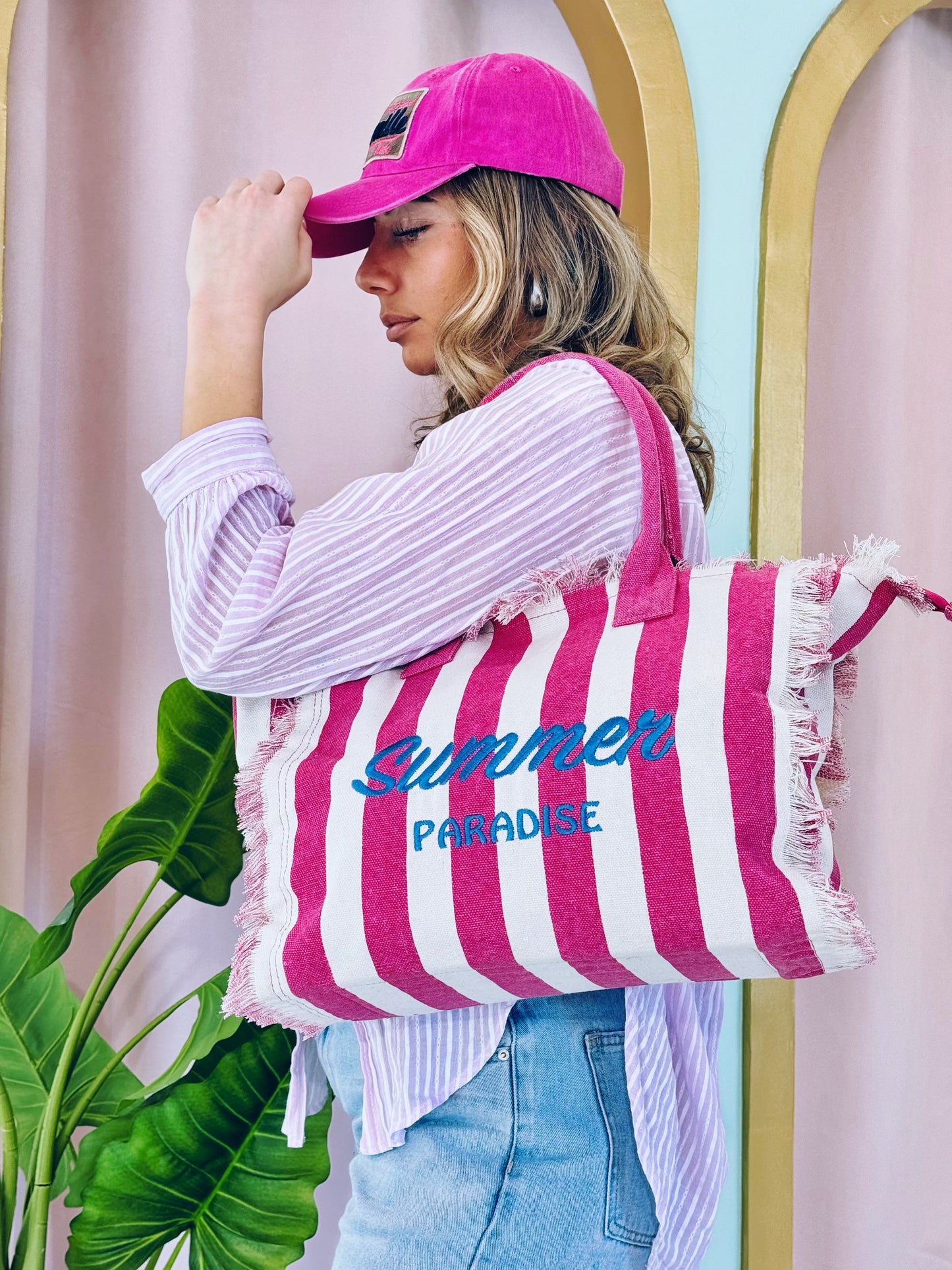 Cabas Summer paradise fushia