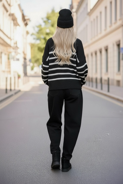 Jean baloon baggy noir pur