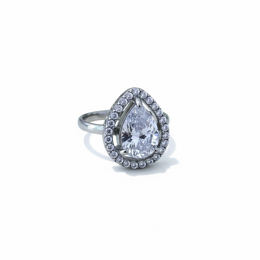 Bague strass divine argent