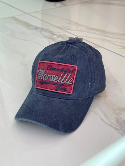 Casquette Marseille bleu denim