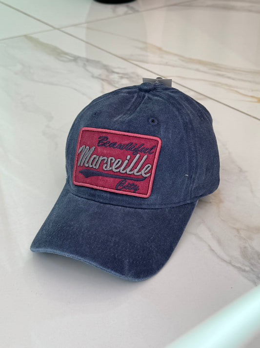 Casquette Marseille bleu denim