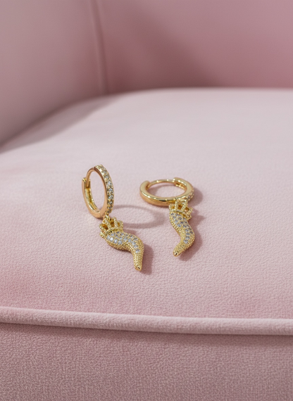Boucles d’oreilles gamme spacy piment - or