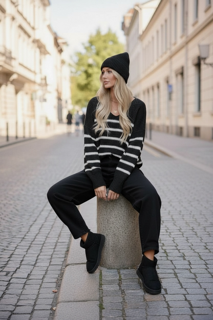 Jean baloon baggy noir pur