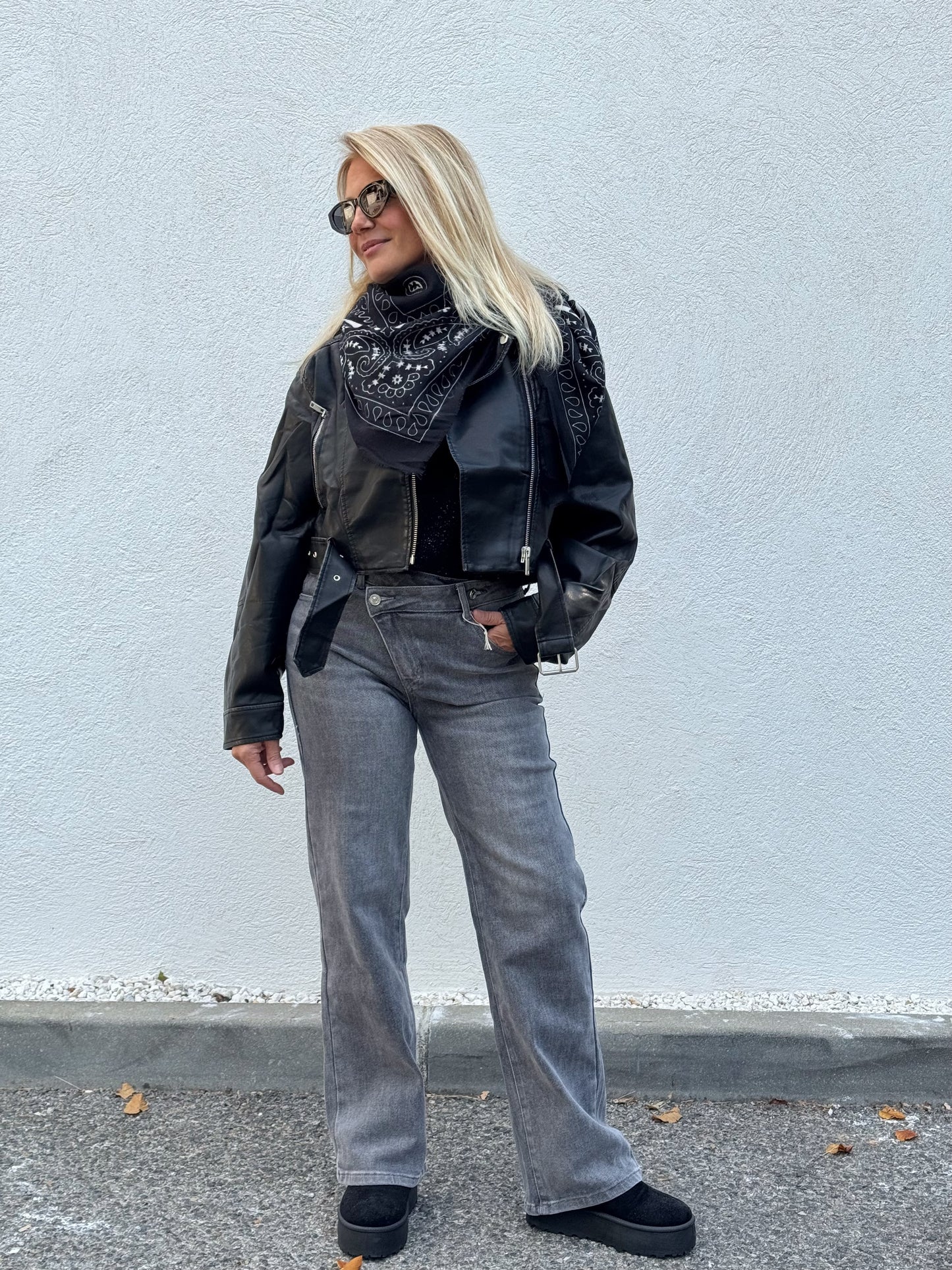 Perfecto oversize noir