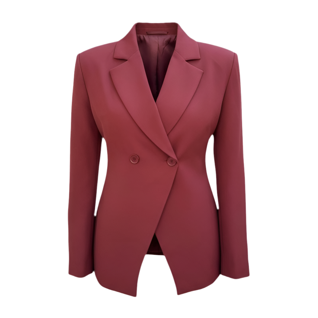 Veste tailleur signature cintrée brique