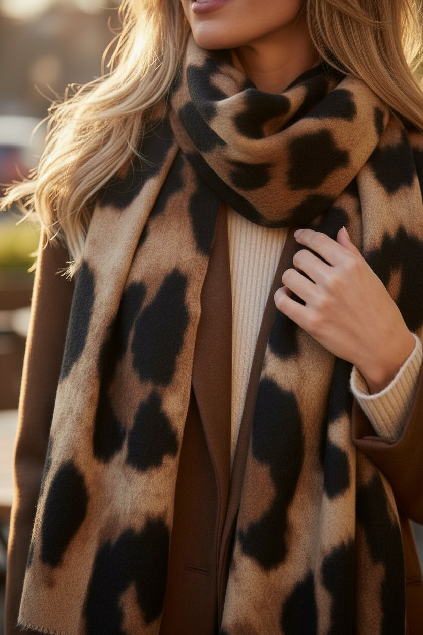 Écharpe léopard