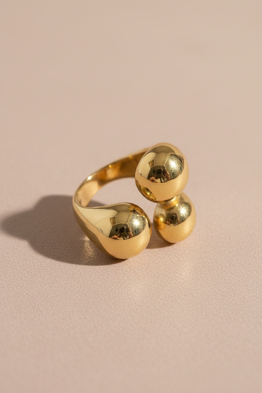 Bague trio roundy or