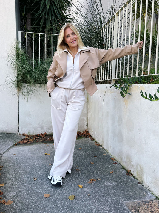 Ensemble Jogging Douceur – Confort & Style coloris beige