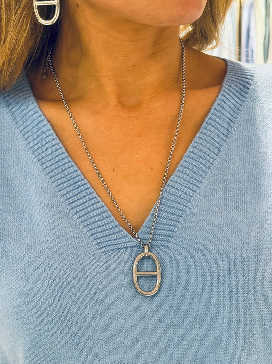 Collier dupe DD argent