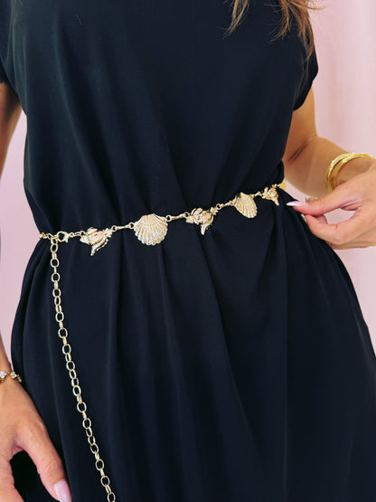 Ceinture chaîne coquillages