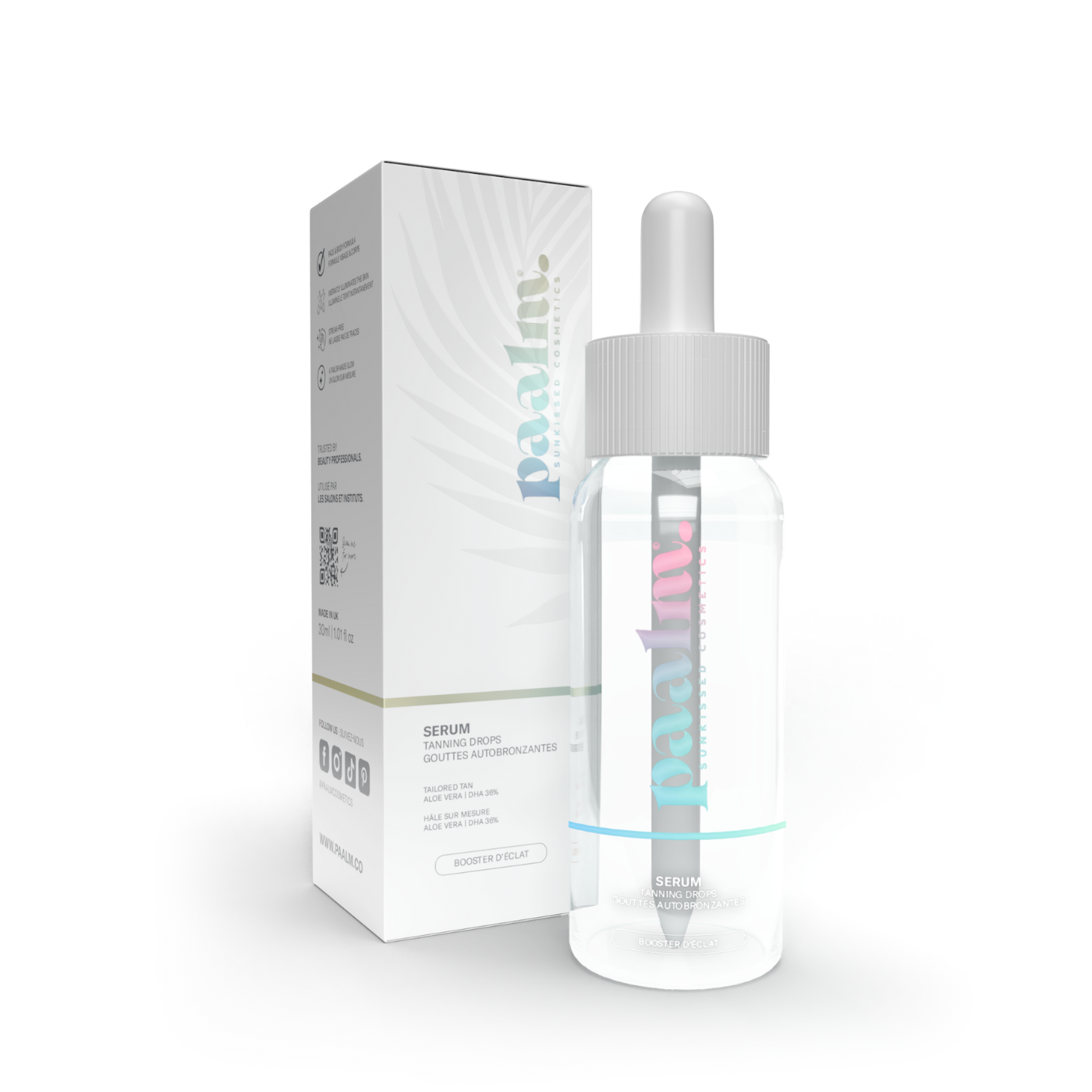 🌞 Gouttes Autobronzantes Paalm – Sérum Visage & Corps (30 ml)