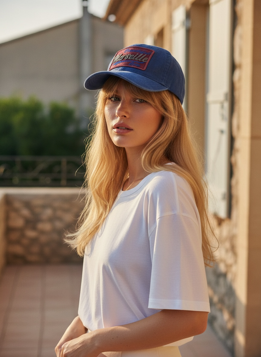 Casquette Marseille bleu roi